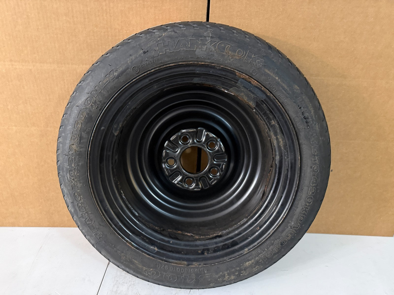 2006-2014 Hyundai Sonata 16" Spare Tire Wheel Compact Donut OEM T125/80D16