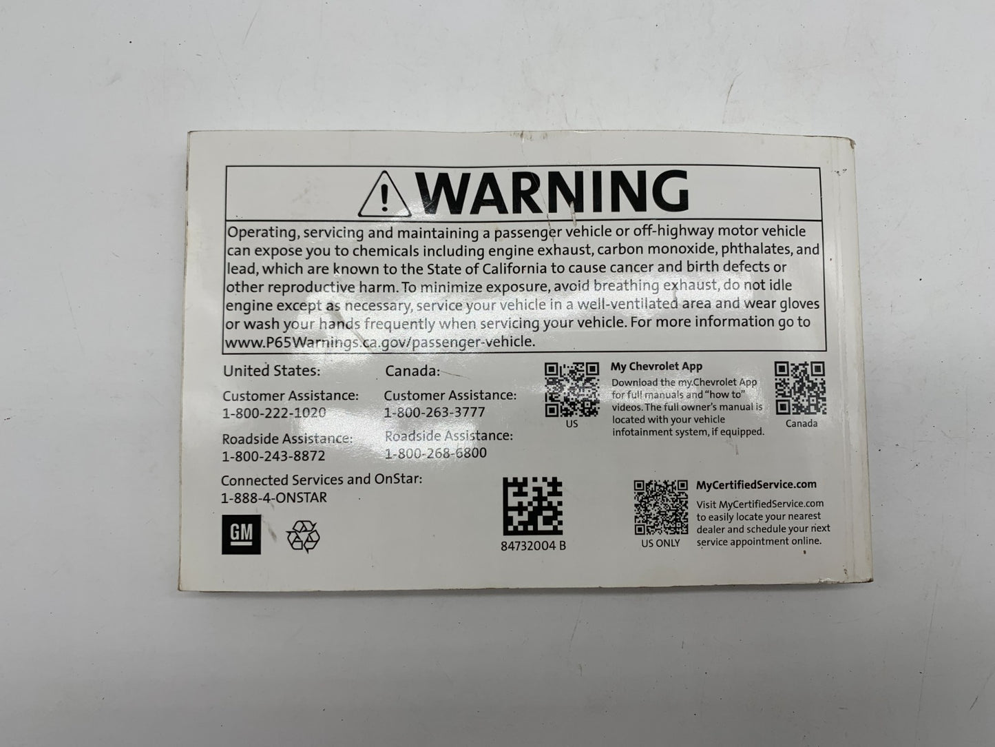 2021 Chevrolet Spark Owners Manual Set OEM B03B19007