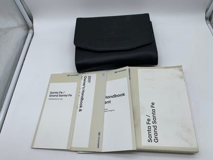2017 Hyundai Santa Fe Grand Santa Fe Owners Manual Set with Case OEM R01B09042