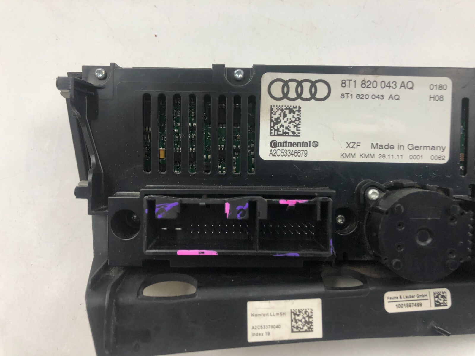 2008-2012 Audi A4 AC Heater Climate Control Unit OEM E02B60004