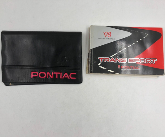 1998 Pontiac Trans Sport Owners Manual With Case OEM D03B52022