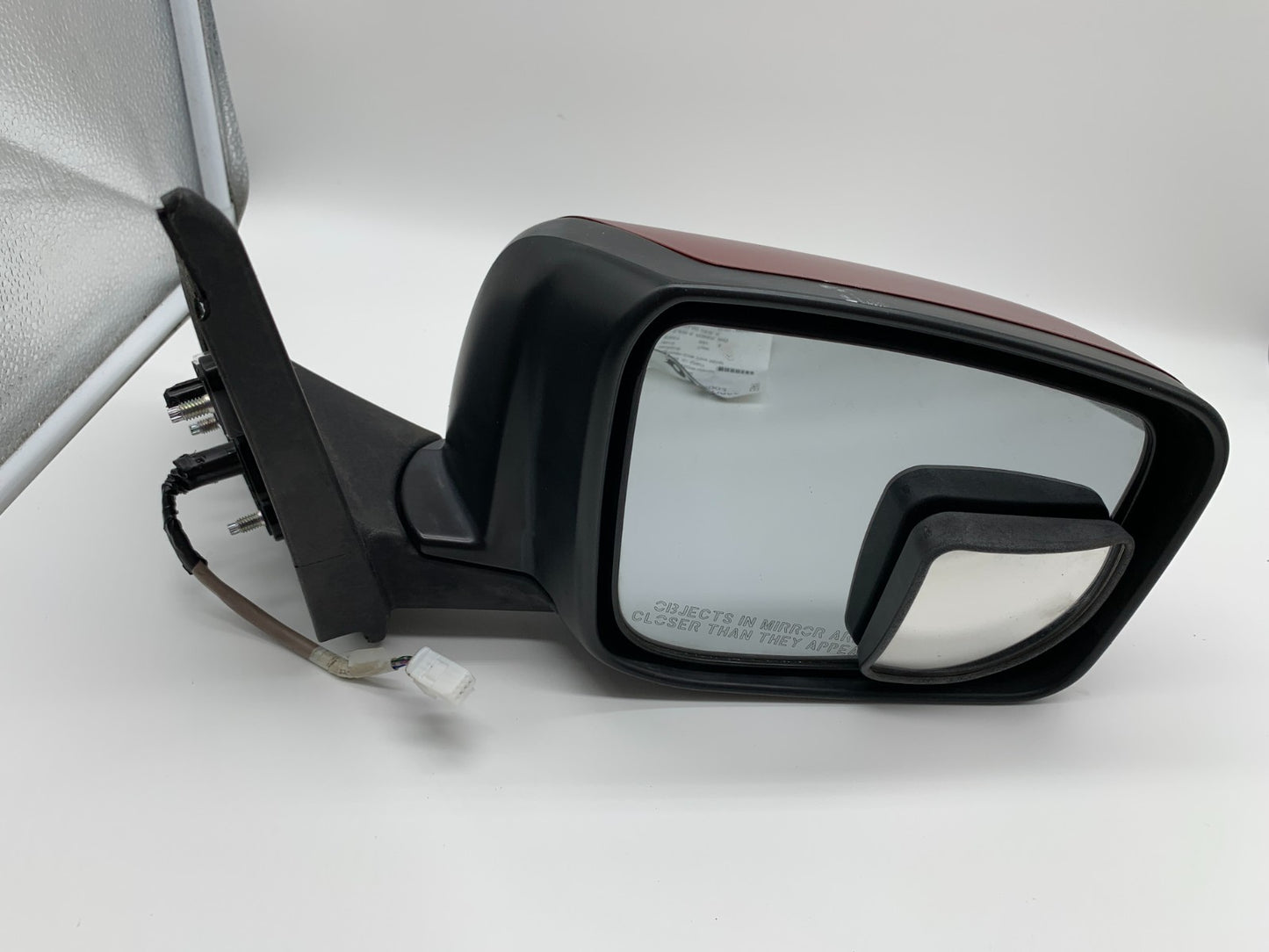 2008-2015 Nissan Rogue Passenger Side View Power Door Mirror Red OEM C03B56002