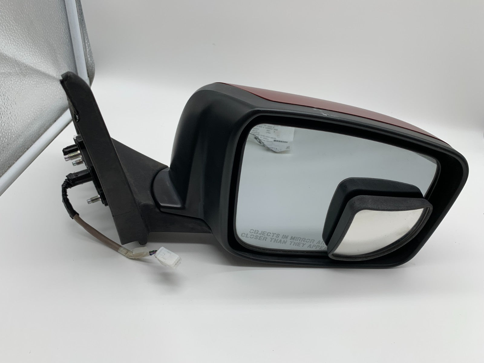 2008-2015 Nissan Rogue Passenger Side View Power Door Mirror Red OEM C03B56002