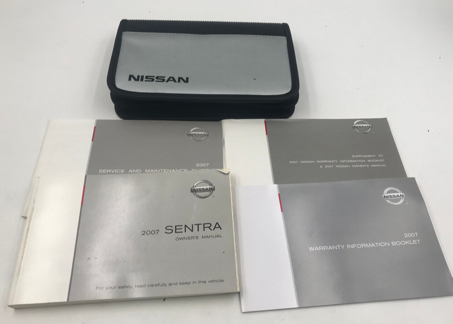 2007 Nissan Sentra Owners Manual Set with Case OEM D02B61008