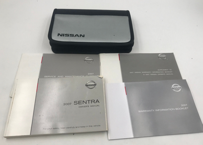 2007 Nissan Sentra Owners Manual Set with Case OEM D02B61008
