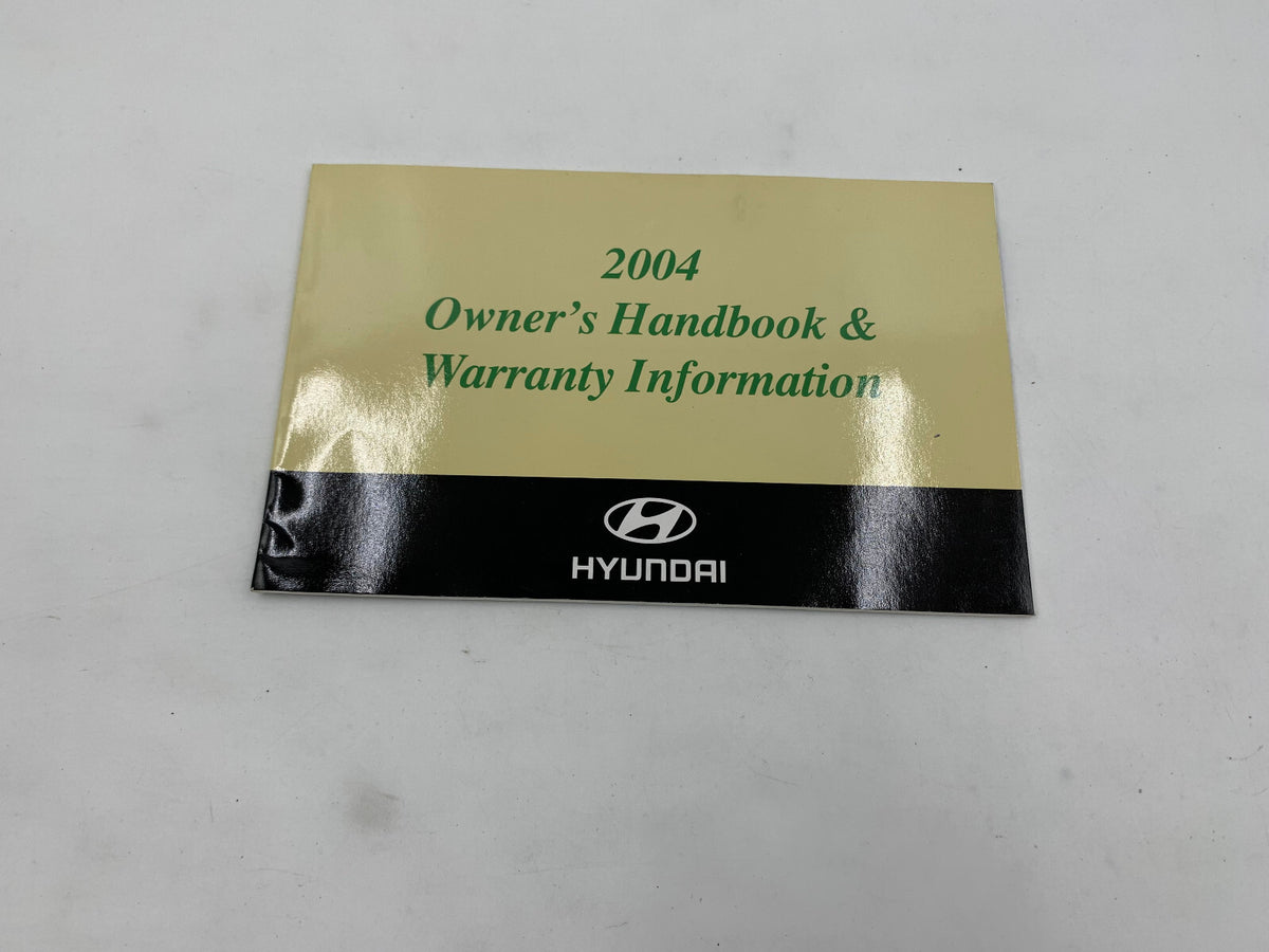 2004 Hyundai Santa FE Owners Manual Set with Case A02B07023
