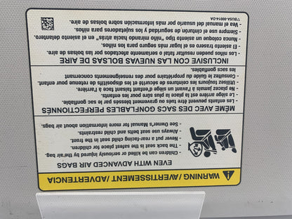 2012-2013 Ford Focus Passenger Sun Visor Gray OEM C04B49068