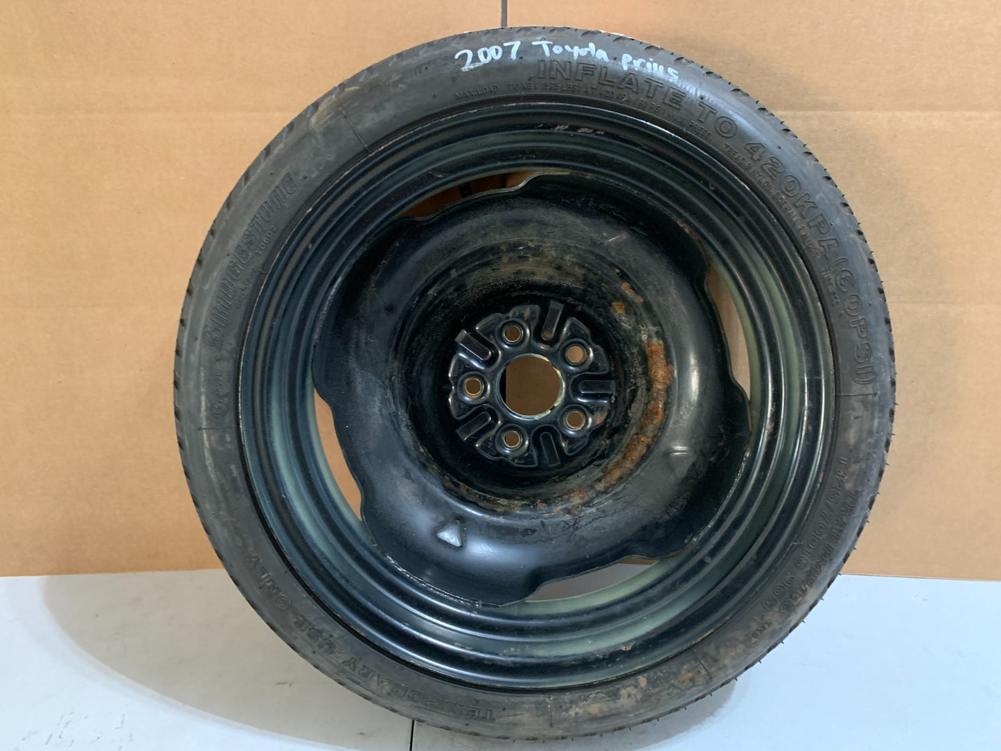 2004-2011 Toyota Prius 16" Spare Tire Compact Donut T125/70D16