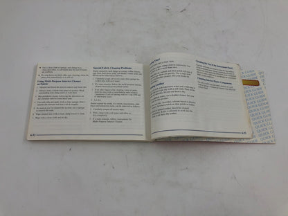 1999 Pontiac Grand Prix Owners Manual OEM B02B44057