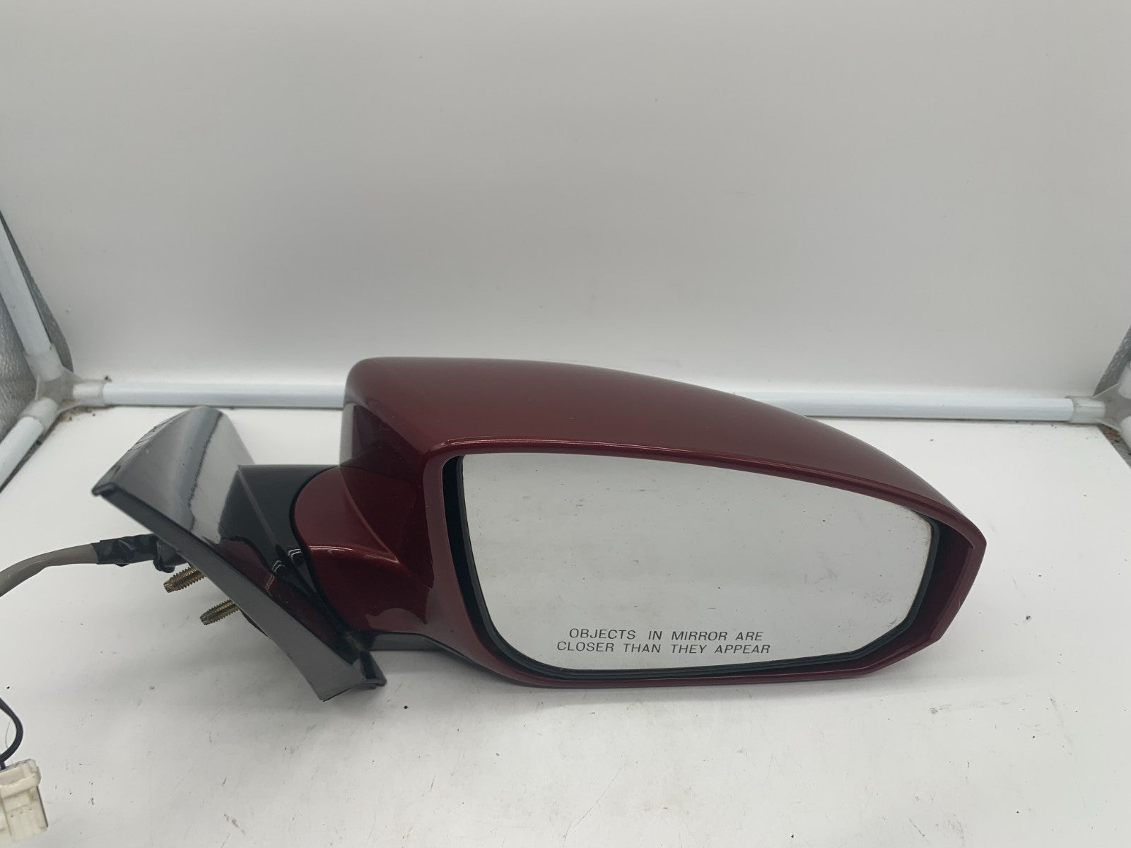 2004-2008 Nissan Maxima Passenger Side View Power Door Mirror Red OEM