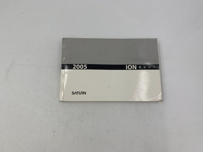 2005 Saturn Ion Owners Manual OEM E02B50017