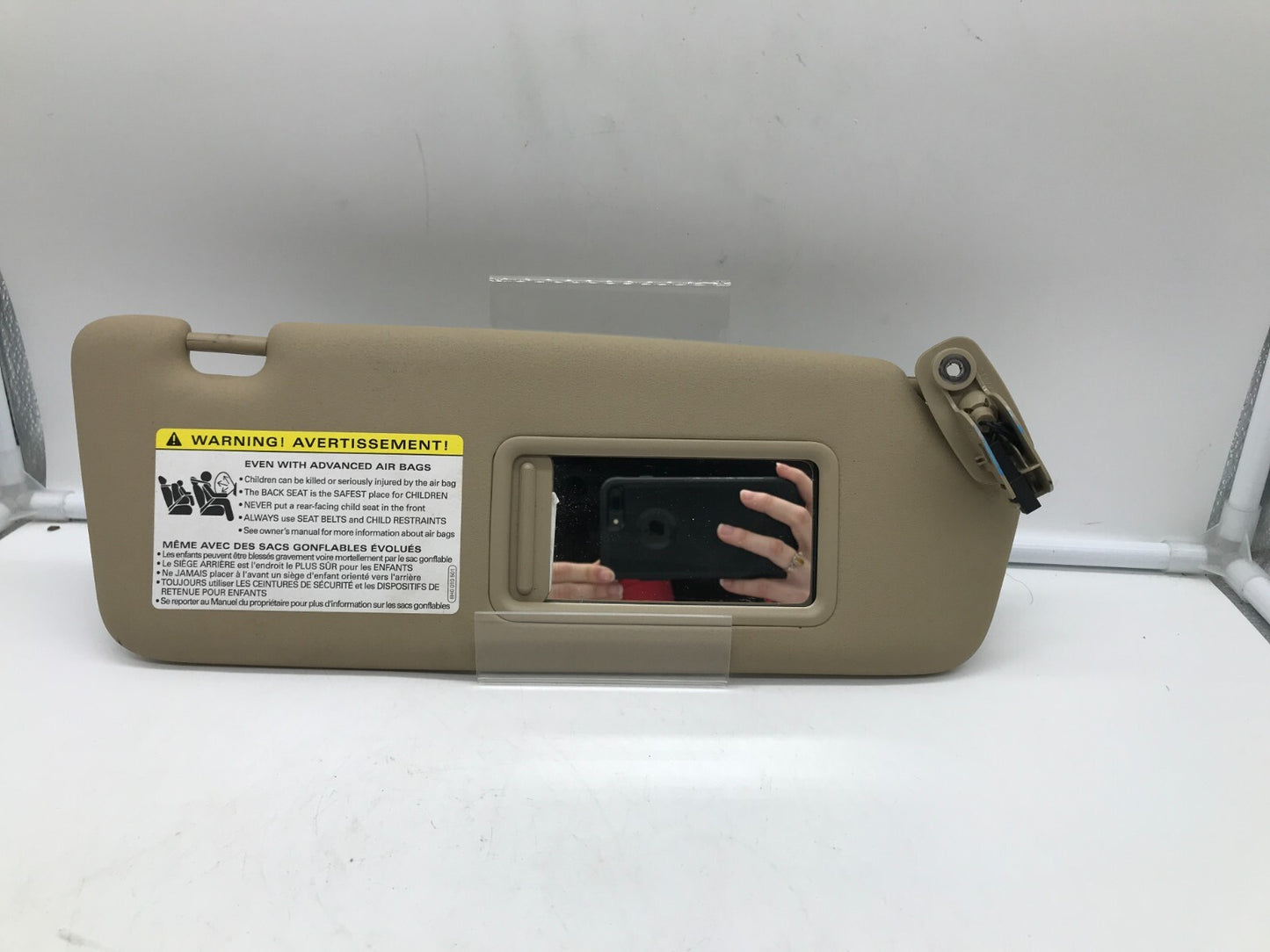 2002-2008 Audi A4 Sedan Passenger Sun Visor Beige Illuminated OEM E02B65010