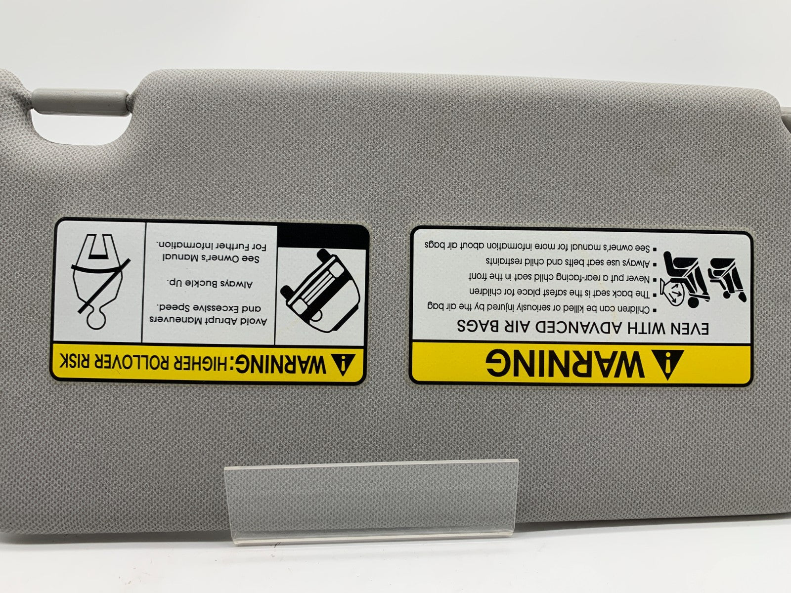 2010-2011 Hyundai Tucson Driver Sun Visor Gray OEM C01B15003