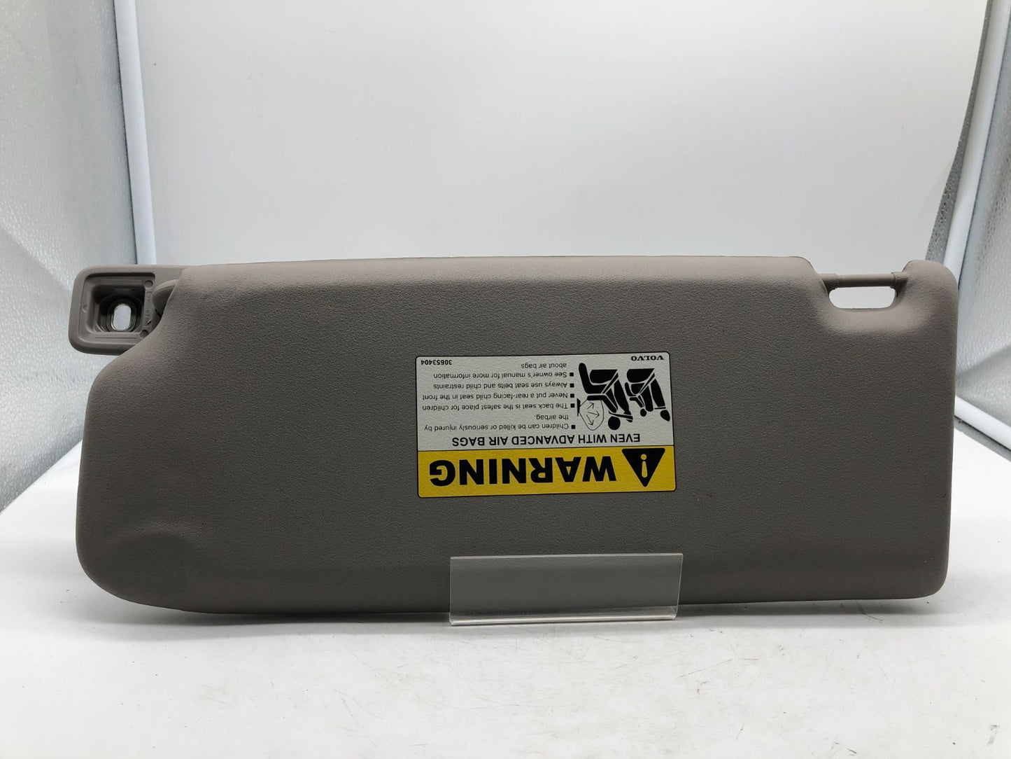 2007-2011 Volvo S40 Passenger Sun Visor Sunvisor Gray Illumination OEM A02B04002