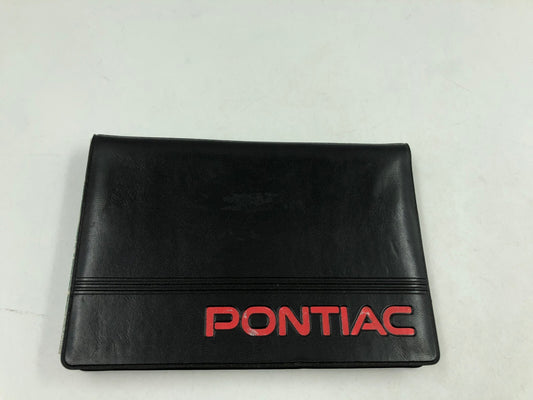 2000 Pontiac Montana Owners Manual with Case OEM B01B09004