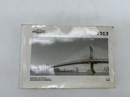 2013 Chevrolet Traverse Owners Manual OEM