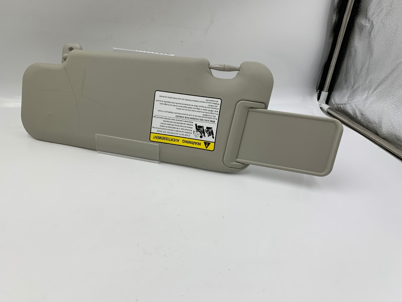 2014-2018 Mazda 3 Passenger Sun Visor Gray Illumination OEM A01B23008