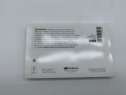 2021 Subaru Ascent Owners Manual Set with Case OEM B04B42003