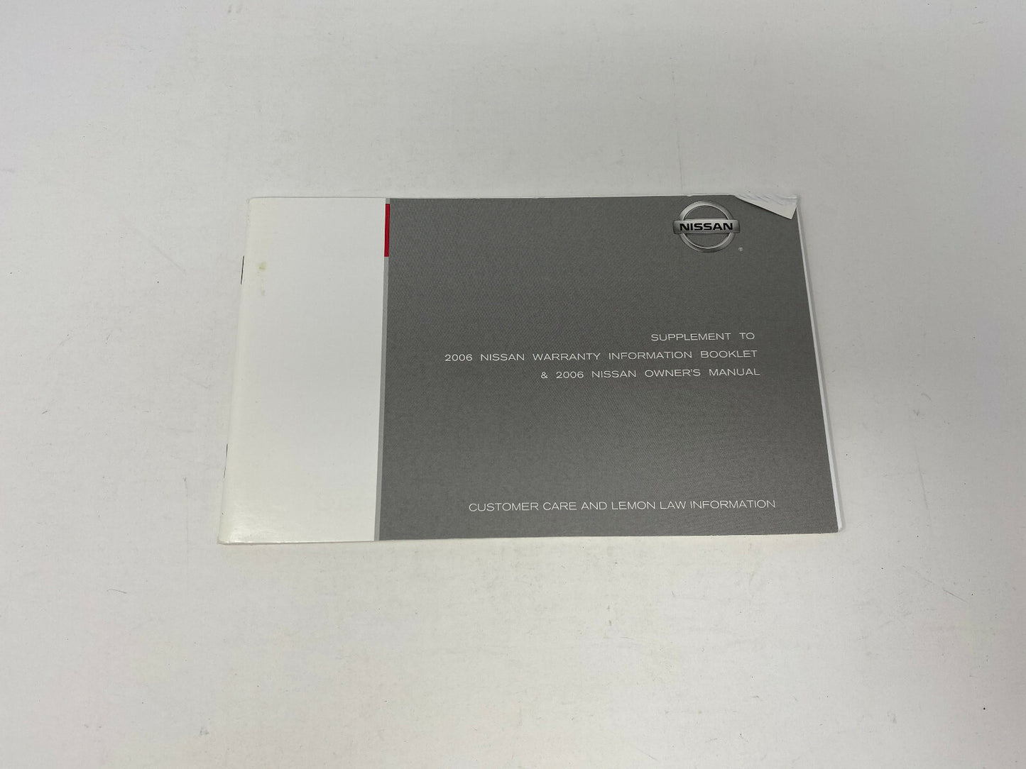 2006 Nissan Maxima Owners Manual Set with Case OEM A04B44076