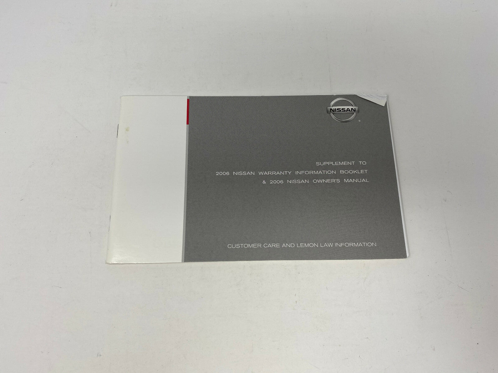 2006 Nissan Maxima Owners Manual Set with Case OEM A04B44076