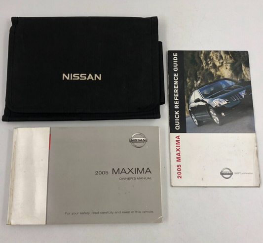 2005 Nissan Maxima Owners Manual Set with Case OEM E02B70010