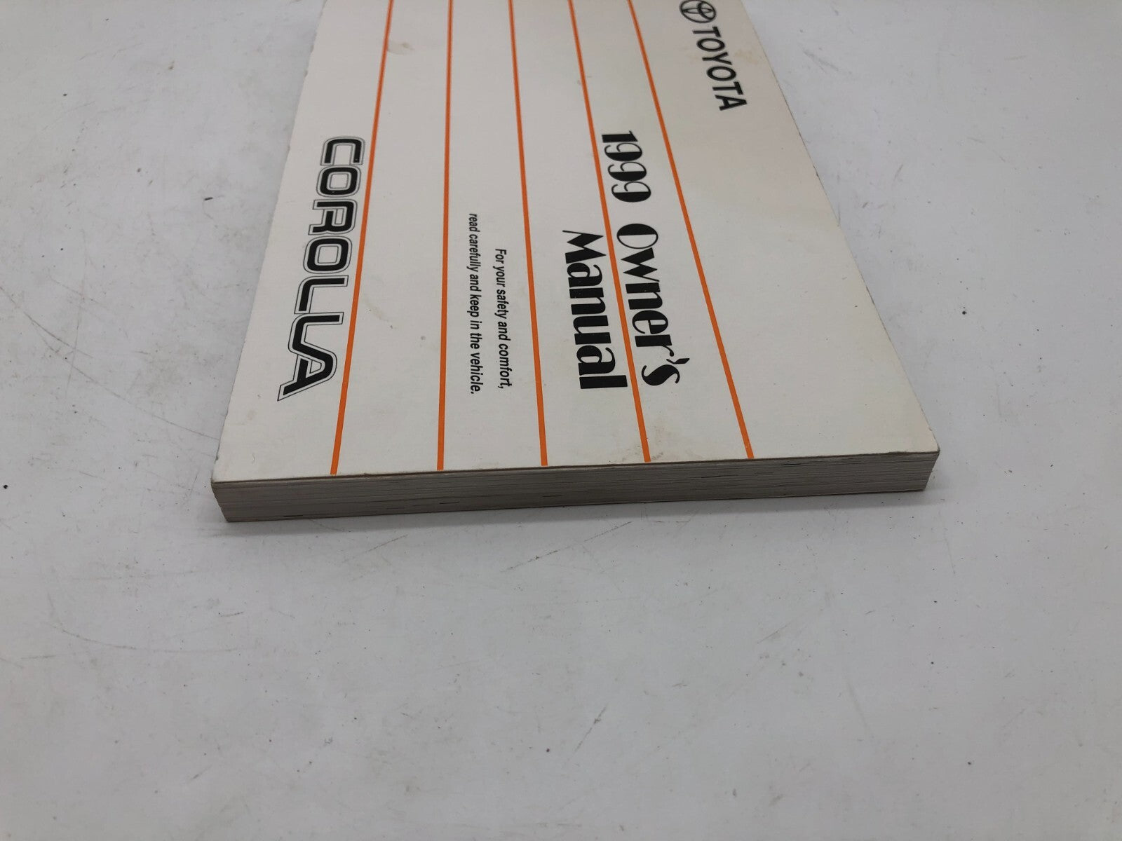 1999 Toyota Corolla Owners Manual OEM A02B21004