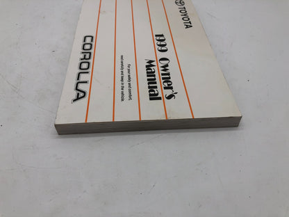 1999 Toyota Corolla Owners Manual OEM A02B21004