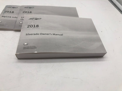 2018 Chevrolet Silverado Owners Manual Set OEM D03B61007