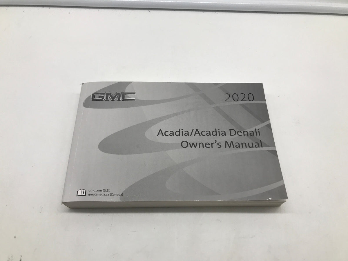 2020 GMC Acadia Owners Manual OEM R01B09011