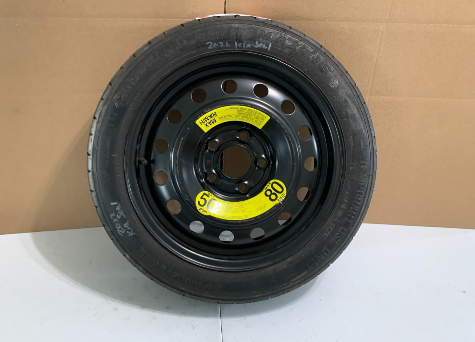 2014-2025 Kia Soul Spare Tire 16" Compact Donut T125/80D16