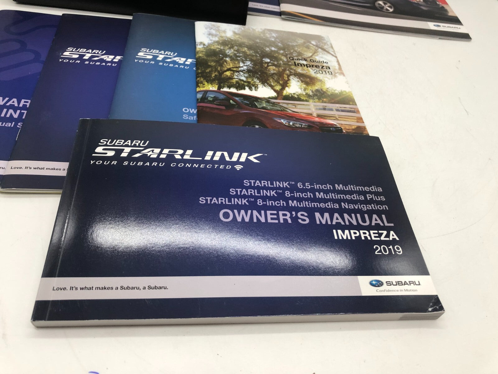 2019 Subaru Impreza Owners Manual Set with Case OEM E03B09058