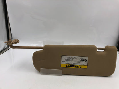 2011-2015 Hyundai Sonata Passenger Sun Visor Tan OEM D01B25064