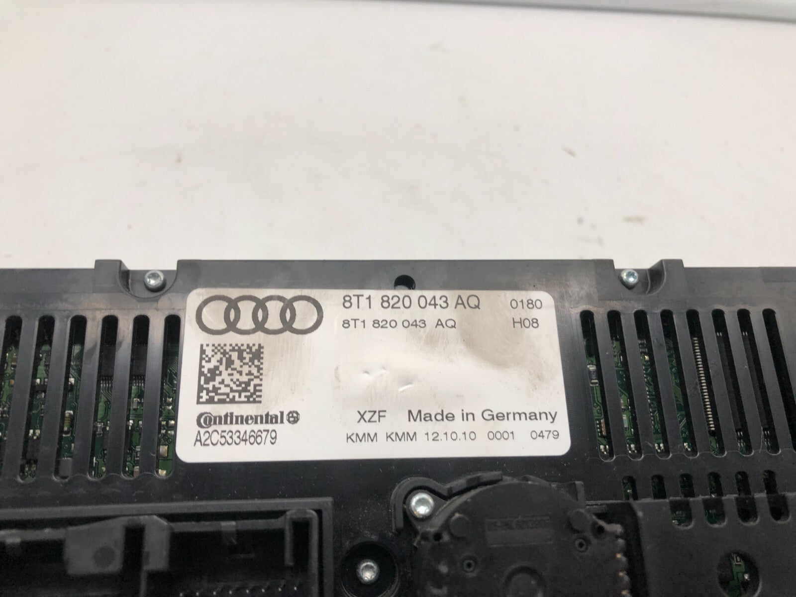 2010-2012 Audi S4 AC Heater Climate Control Unit OEM B04B27006