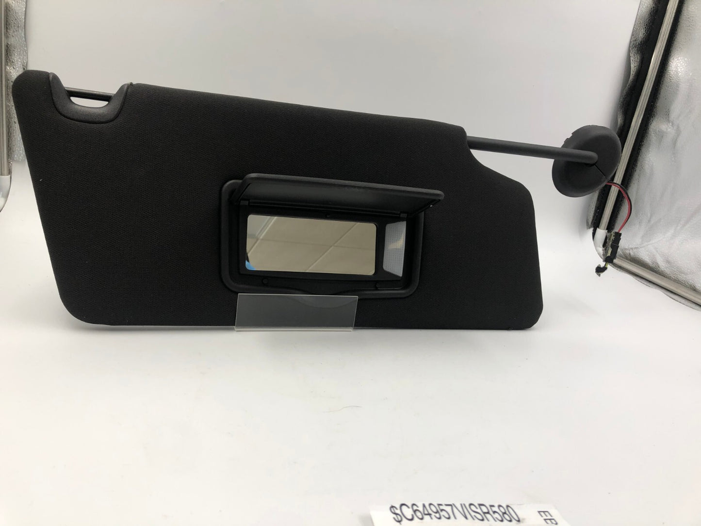 2011-2015 Ford Explorer Passenger Sun Visor Illuminated Black OEM C03B41028
