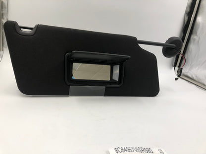 2011-2015 Ford Explorer Passenger Sun Visor Illuminated Black OEM C03B41028