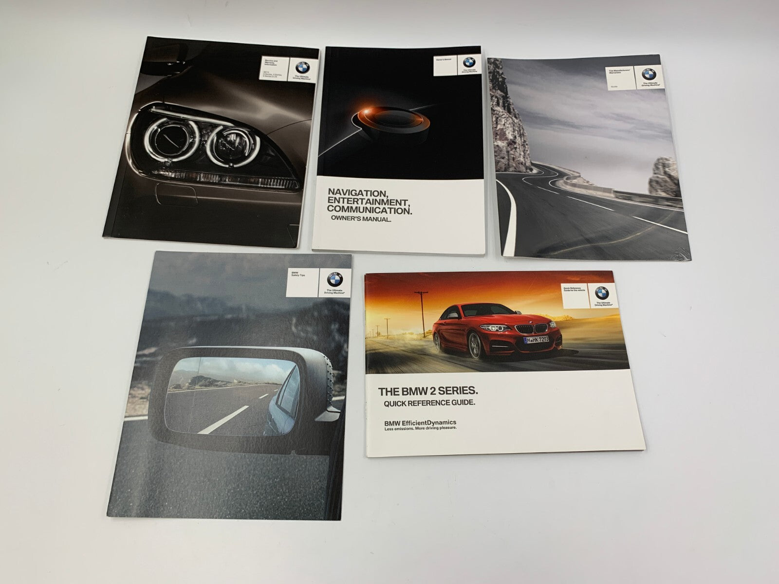 2015 BMW 2 Series Coupe Owners Manual Set with Case OEM E01B42077