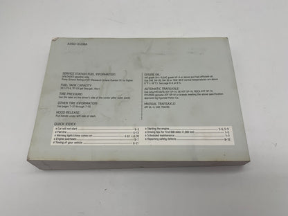 2014 Hyundai Sonata Owners Manual Includes Case OEM