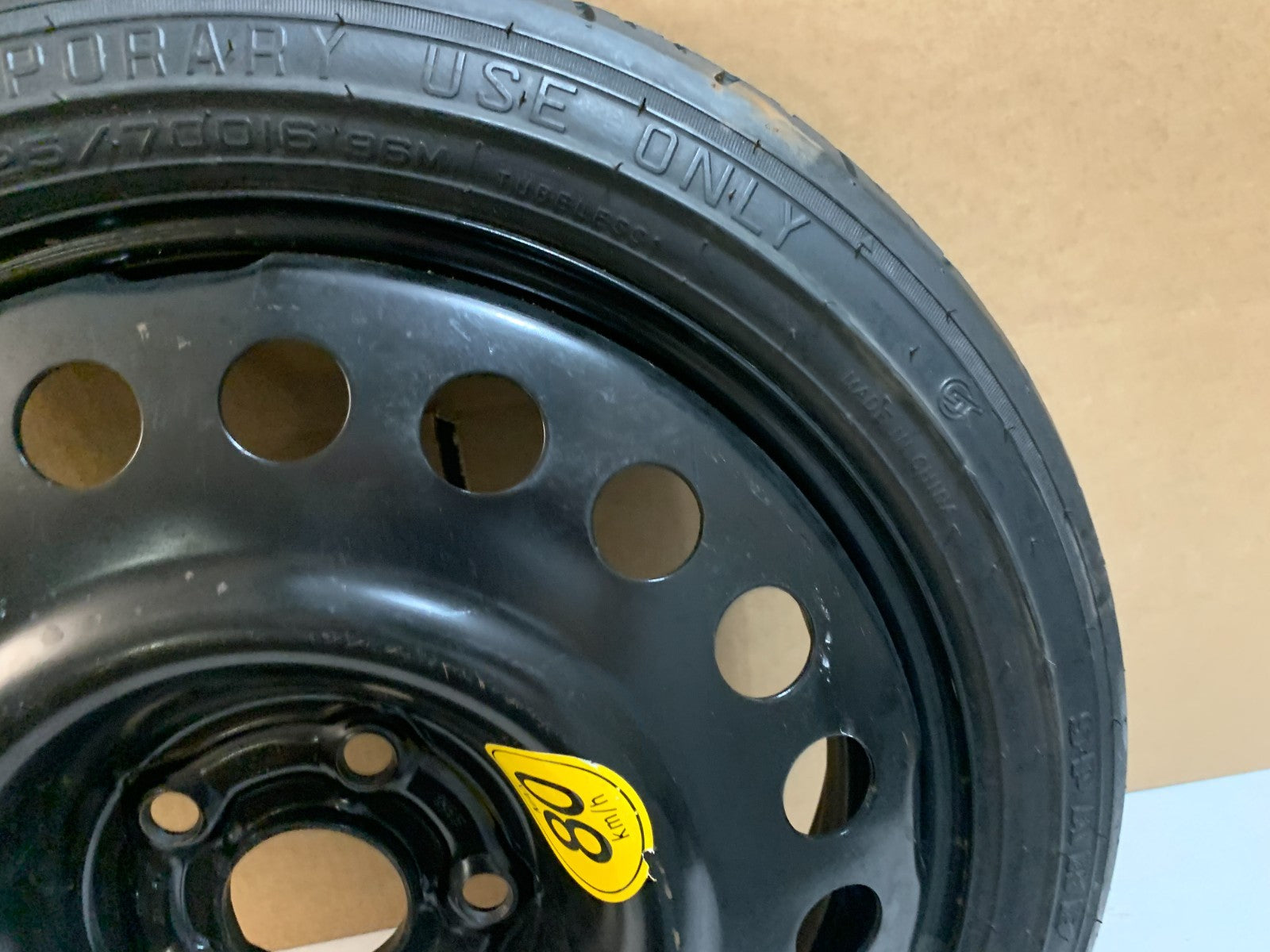 2013-2023 Chevrolet Trax 16" Spare Tire Wheel Compact Donut T125/70D16
