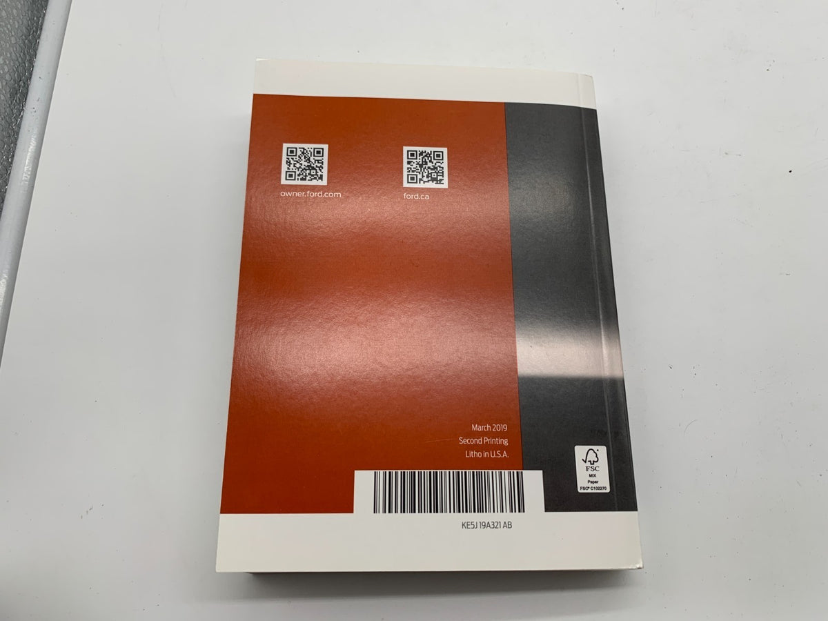 2019 Ford Fusion Owners Manual Set with Case OEM R01B04006
