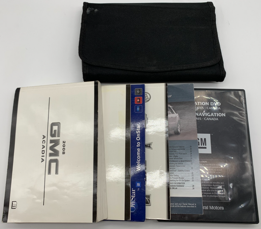 2008 GMC Acadia Owners Manual Set with Case OEM B04B13004