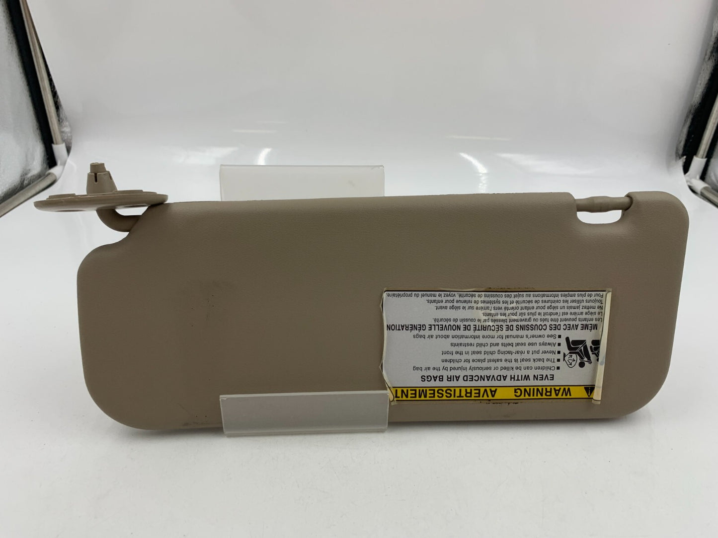 2005-2008 Toyota Corolla Passenger Sun Visor Beige OEM B04B47056