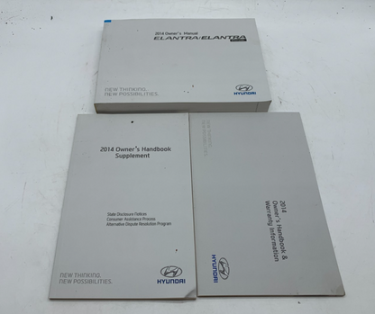 2014 Hyundai Elantra Elantra Coupe Owners Manual Set OEM A03B43005