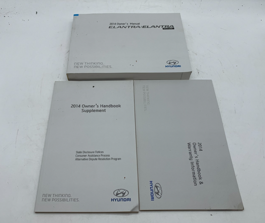 2014 Hyundai Elantra Elantra Coupe Owners Manual Set OEM A03B43005
