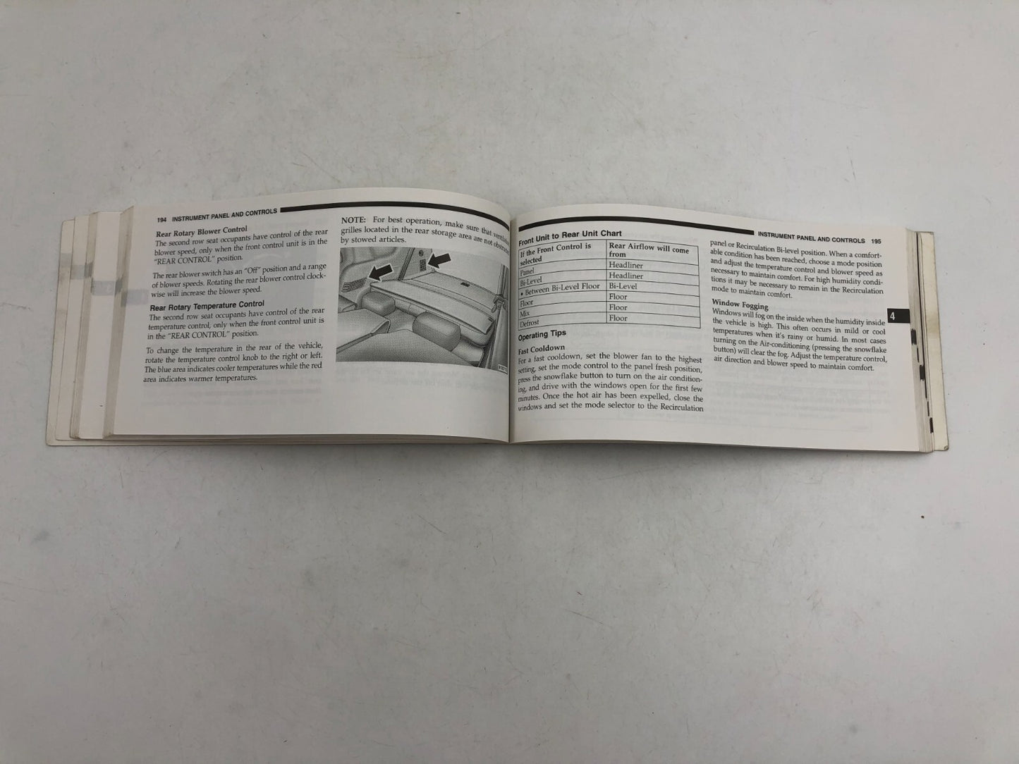 2005 Dodge Durango Owners Manual OEM A02B24024