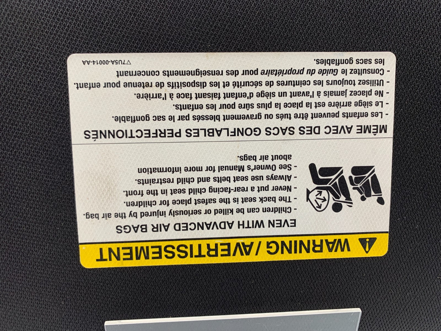 2009 Lincoln MKS Passenger Side Sun Visor Black Illuminated OEM B04B37004