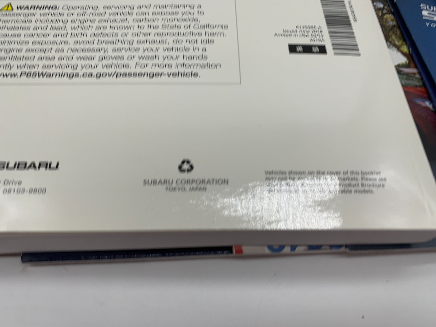 2019 Subaru Impreza Owners Manual Set with Case OEM D01B41075