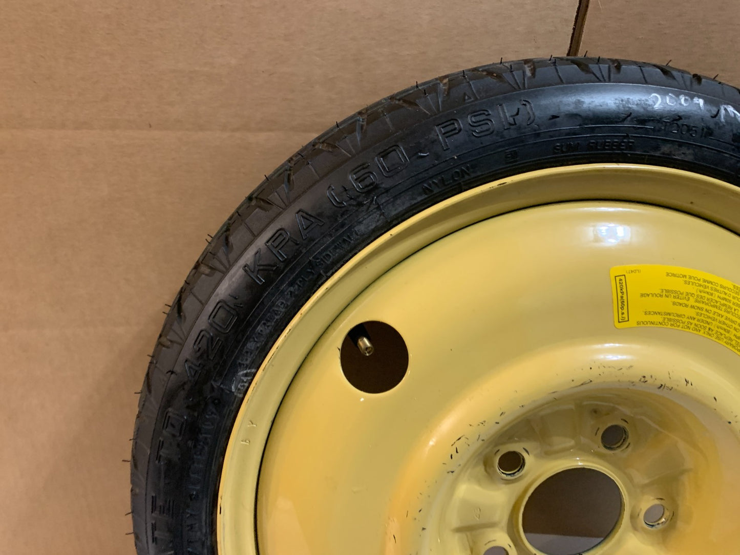 2006-2017 Mazda 5 Mazda5 16" Spare Tire Wheel Compact Emergency Donut T125/70D16