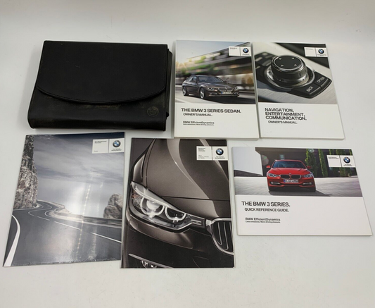 2014 BMW 3 Series Sedan Owners Manual Set with Case OEM A03B38055