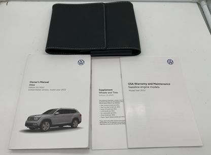 2022 Volkswagen Atlas Owners Manual Set with Case OEM C02B14054