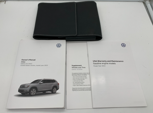 2022 Volkswagen Atlas Owners Manual Set with Case OEM C02B14054
